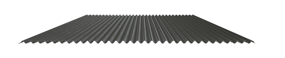 A ide profile of a Corrugated Metal Panel