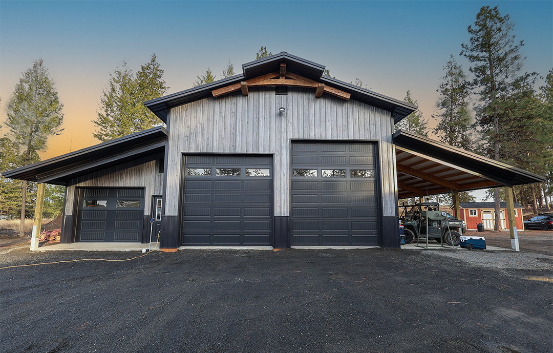 Rough Cedar Gray with Black Accents