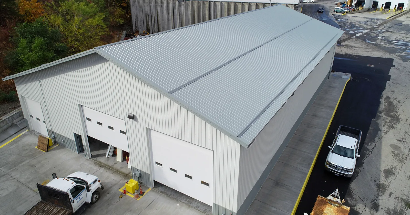 A commercial building with metal roofing from Metal America