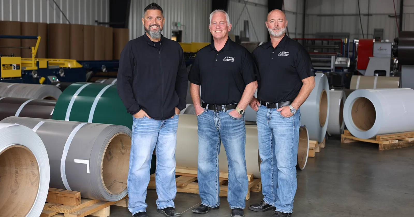 The managers of Metal America show how to order customer roofing panels