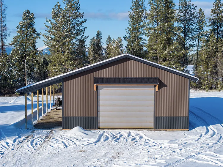 Corrugated metal panels on a shop building, where corrugated wins in standing seam metal roof vs corrugated metal roof