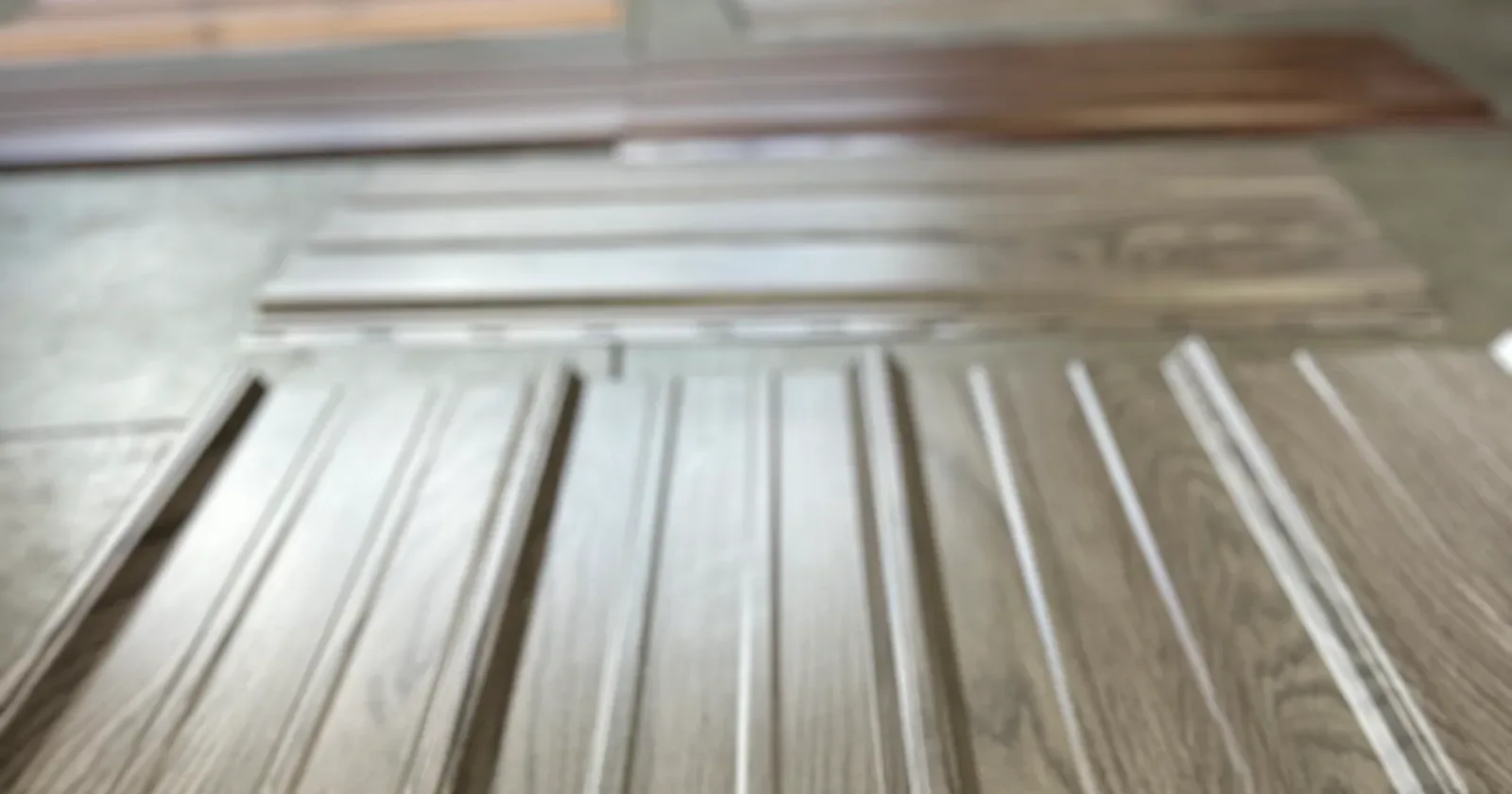 Steel panels and metal trim laid out at the Metal America plant in Post Falls, Idaho