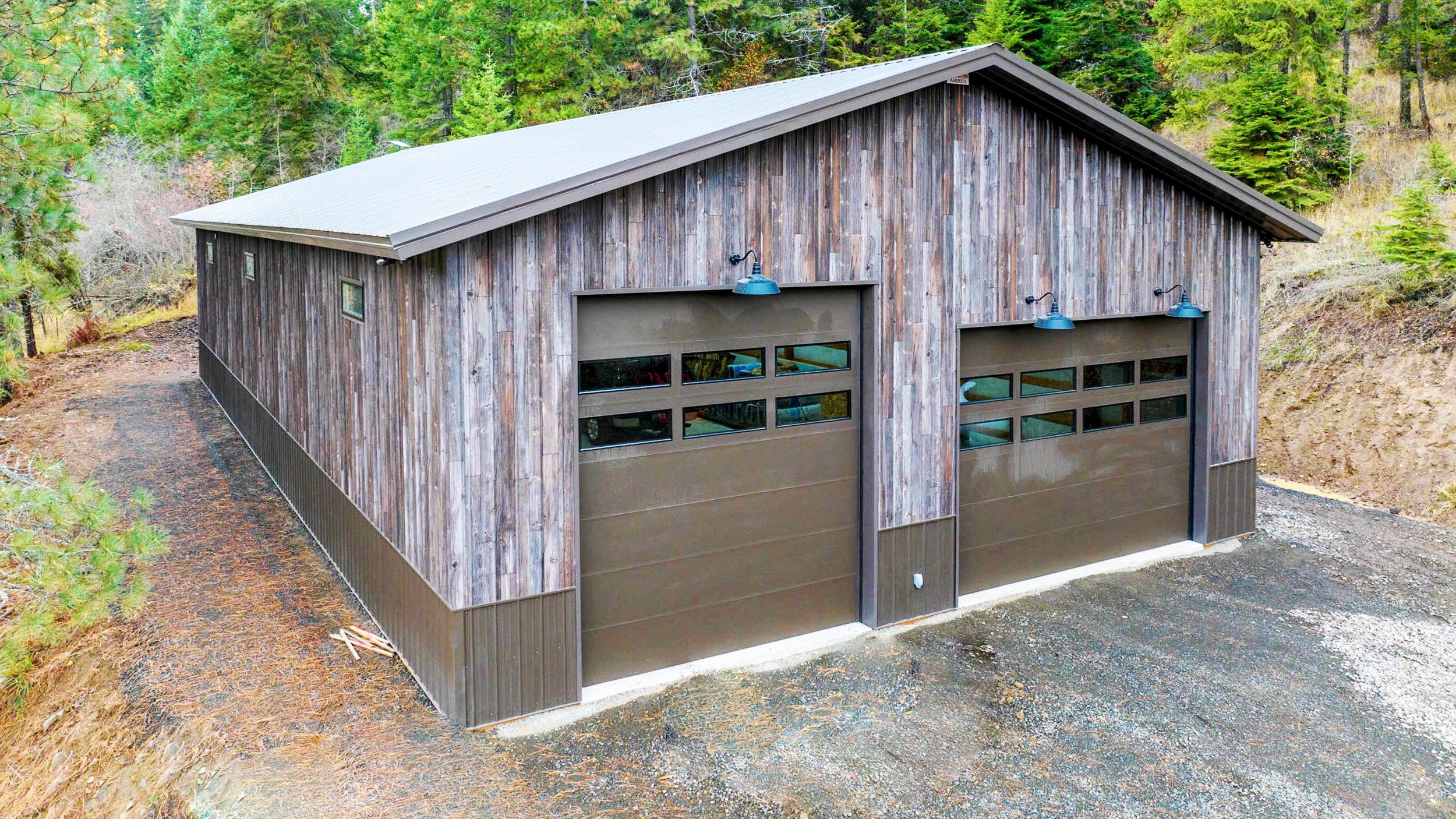 Rustic Wood-Look Metal Siding