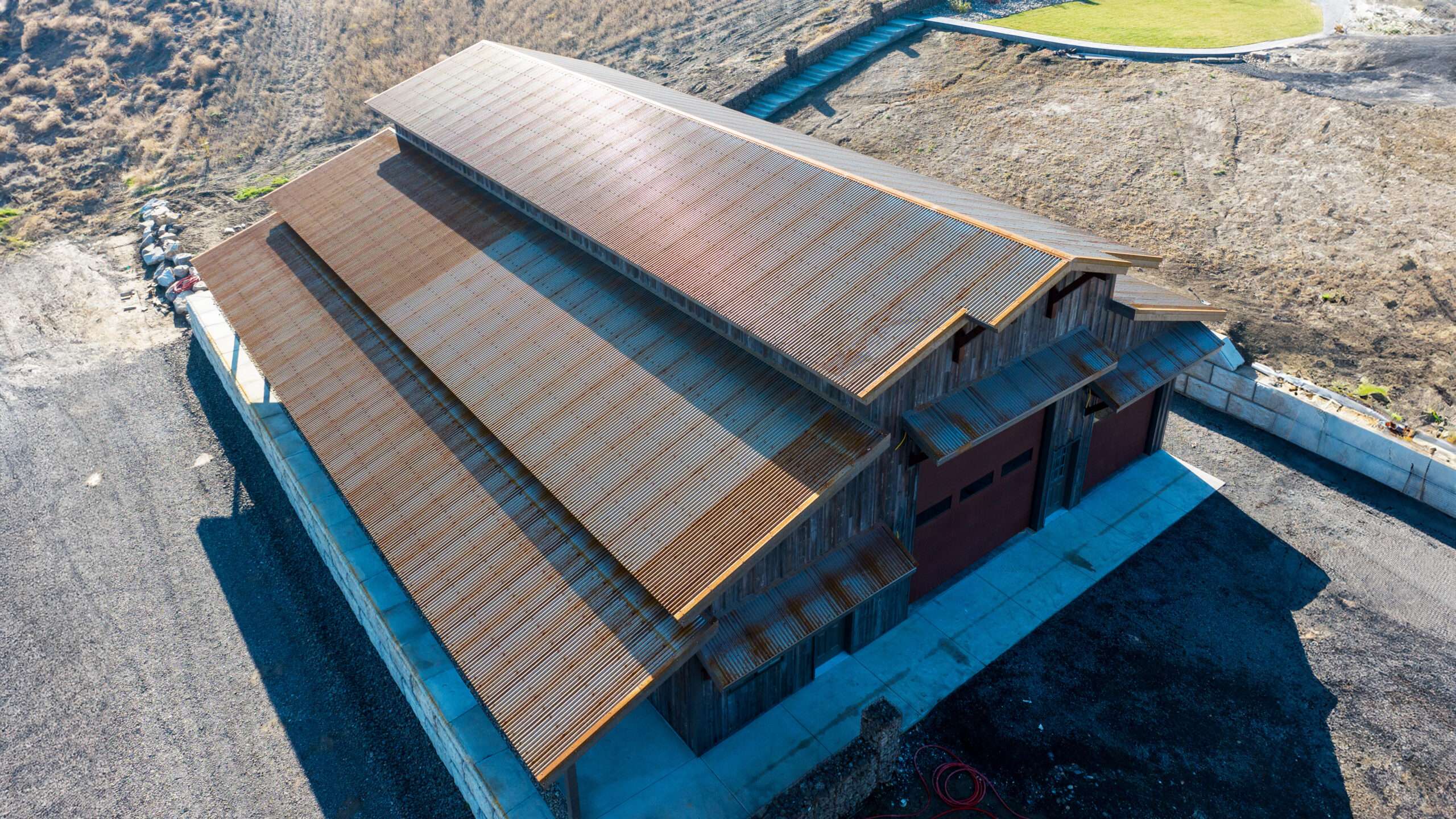 Weathered Cor-Ten Roofing