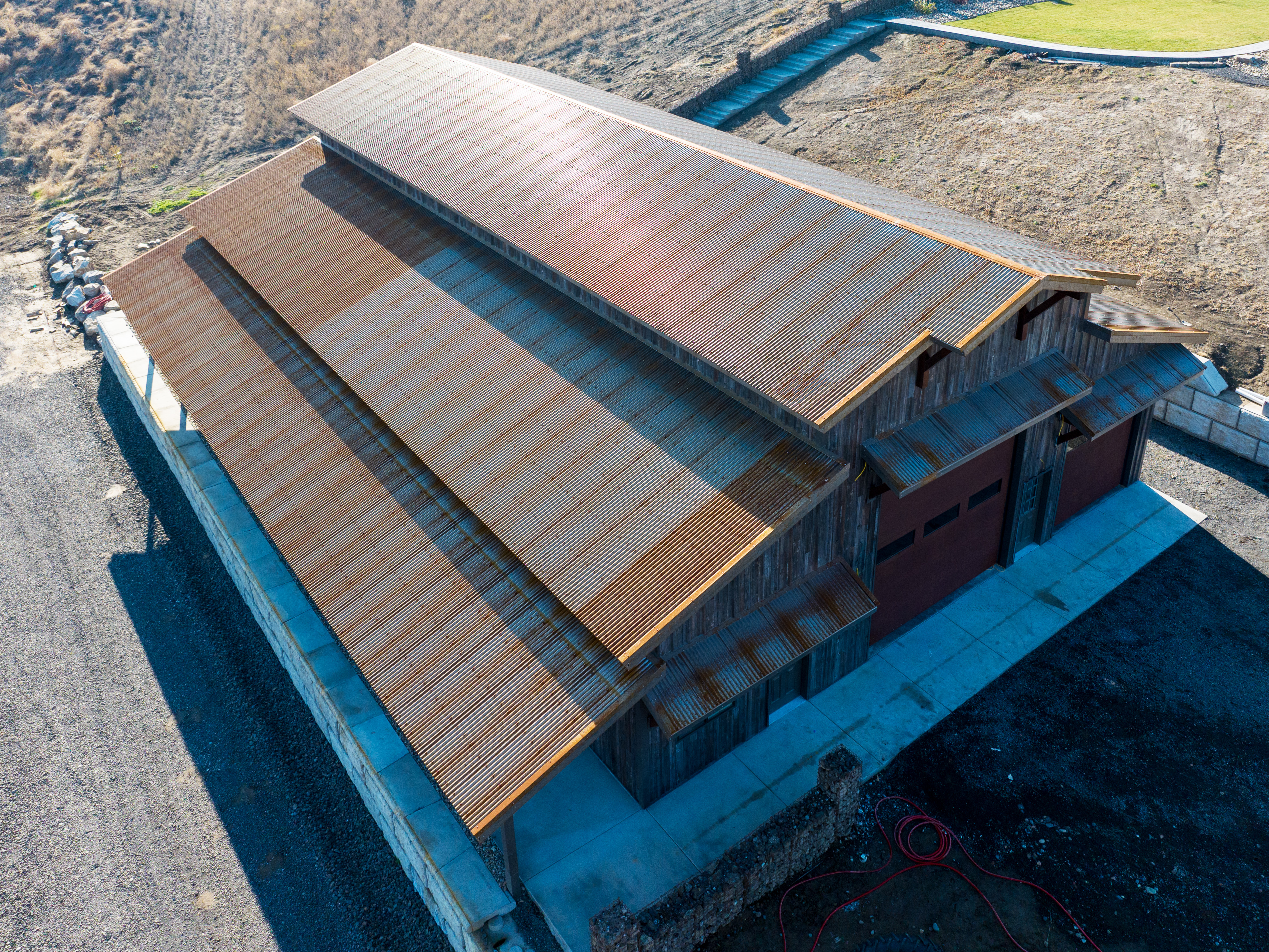 Cor-Ten Corrugated Roof